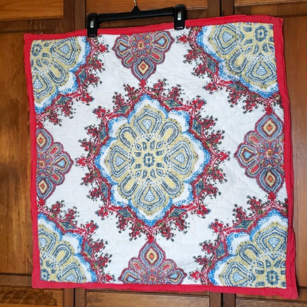 Pottery Barn ADINA Medallions Quilted Euro Pillow Sham